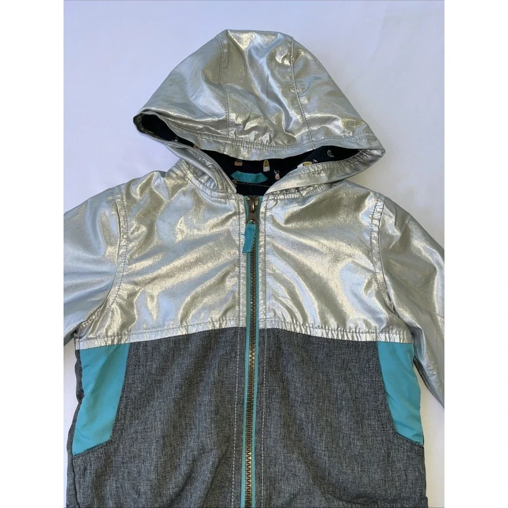 Oshkosh B'gosh Metallic Pink Baby Jacket‎ with Hood